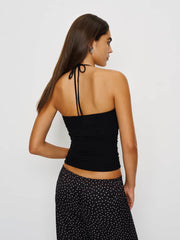 Reformation Joni Knit Top - Black