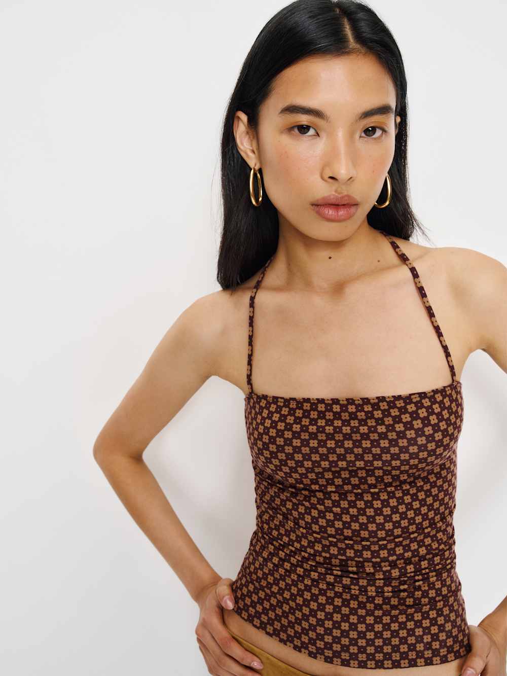 Reformation Joni Knit Top - Date Shake
