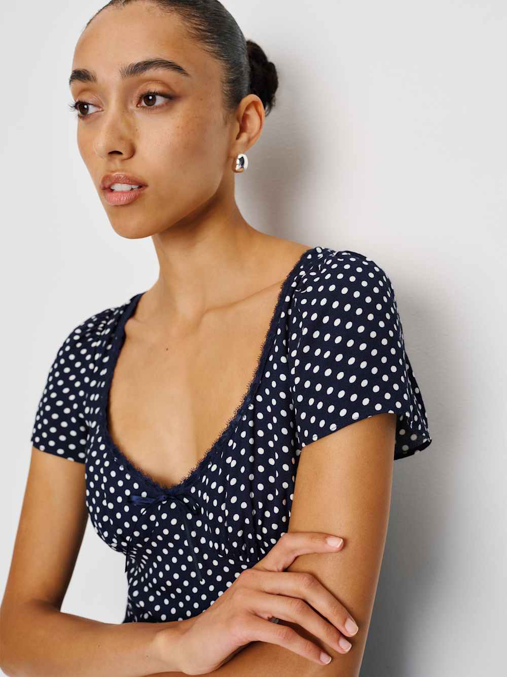 Reformation Afton Dress - Dream Dot