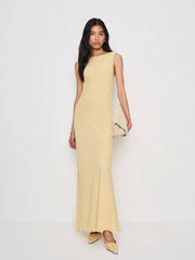Reformation Prescott Dress - Parmesan