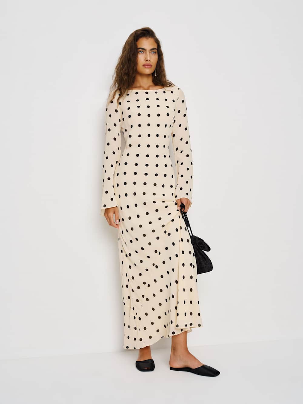 Reformation Esra Dress - Sundae Dot