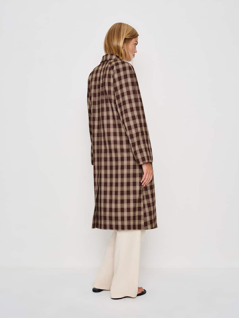 Reformation Beck Trench - Brown Check