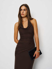 Reformation Niccola Knit Dress - Mole