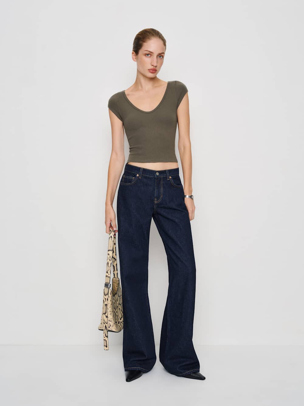 Reformation Mateo Knit Top - Poppyseed