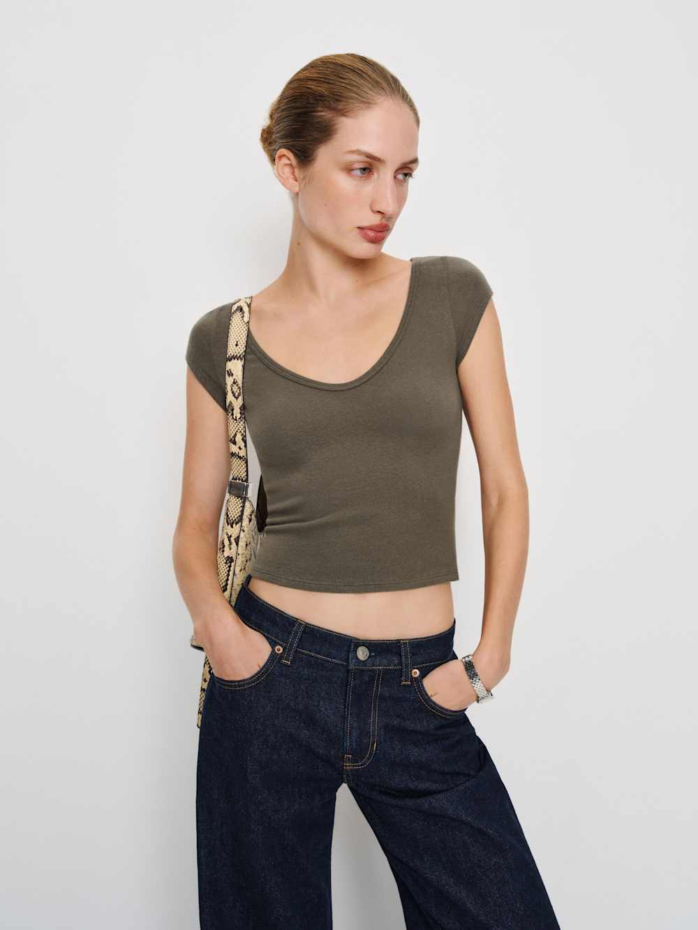 Reformation Mateo Knit Top - Poppyseed