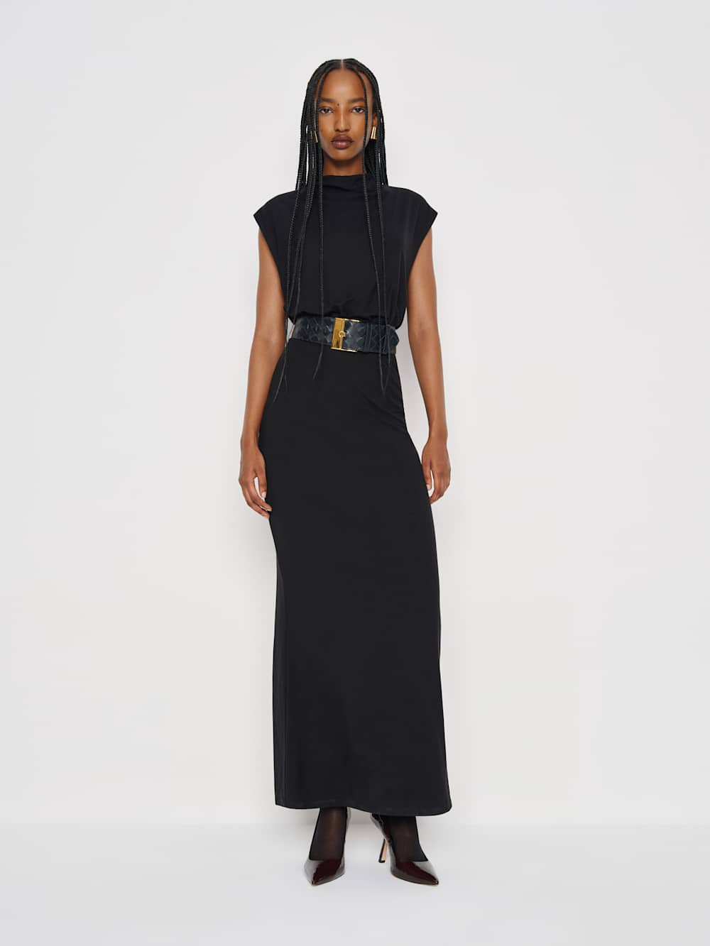 Reformation Emmeline Knit Dress - Black