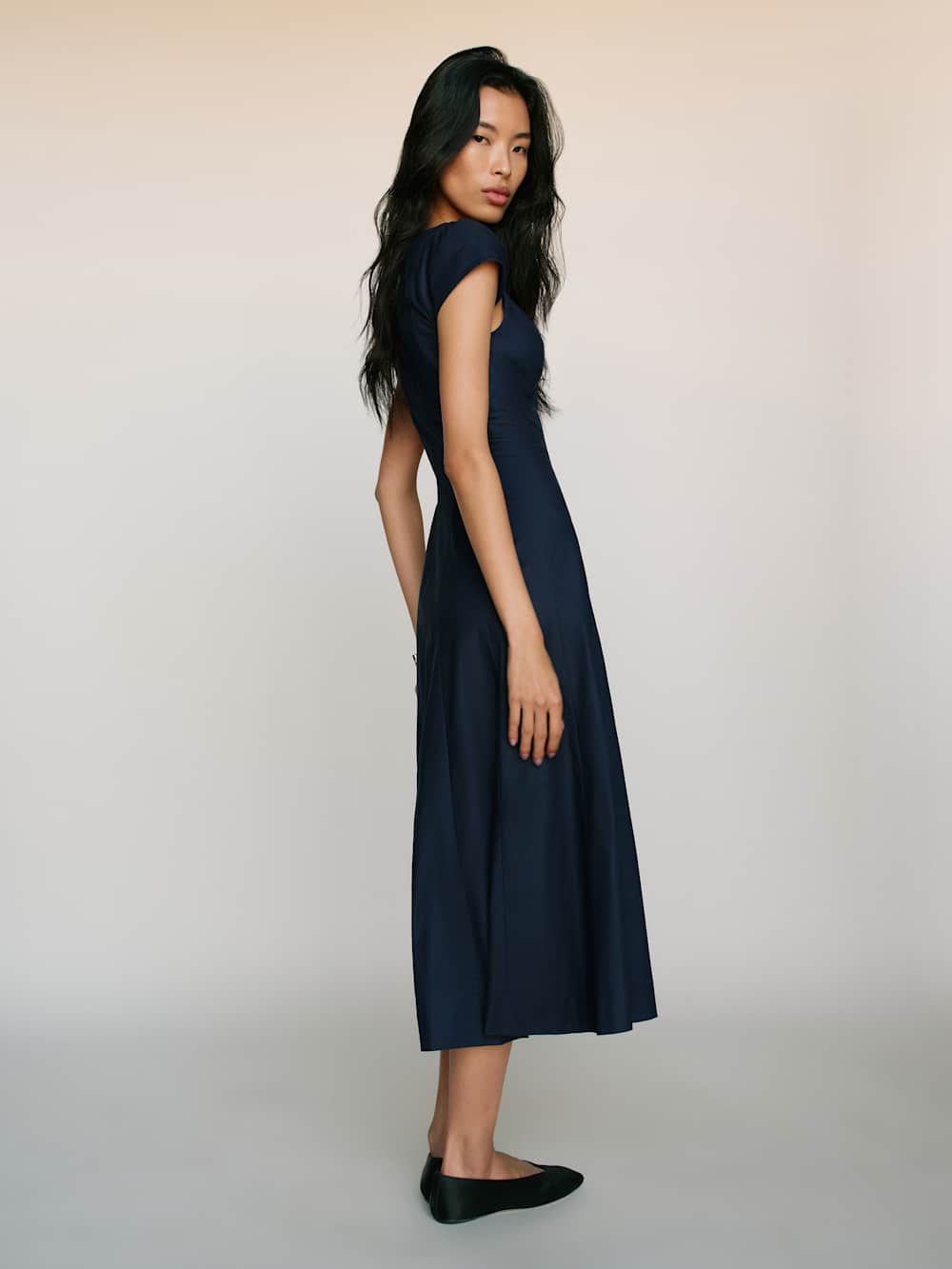 Reformation Harlie Dress - Navy