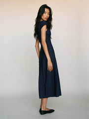 Reformation Harlie Dress - Navy