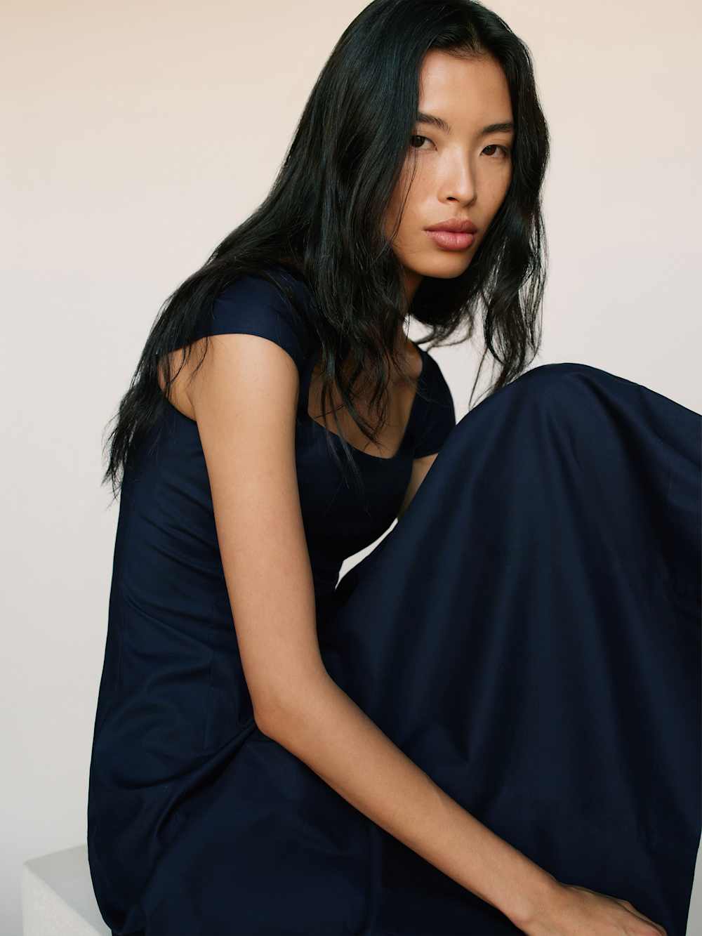 Reformation Harlie Dress - Navy
