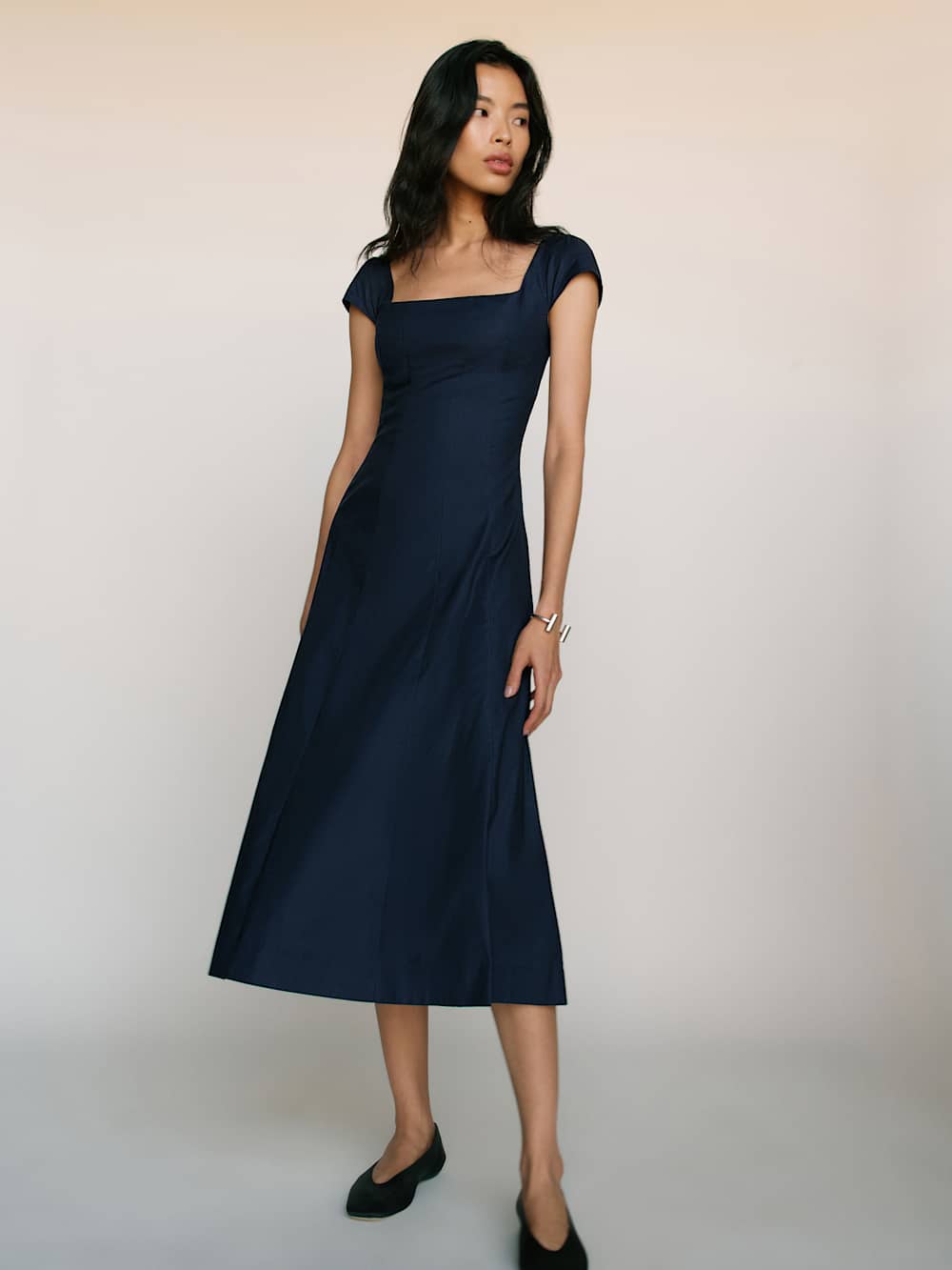 Reformation Harlie Dress - Navy