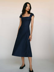 Reformation Harlie Dress - Navy