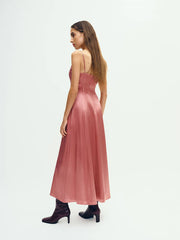Reformation Lya Silk Dress - Dried Rose