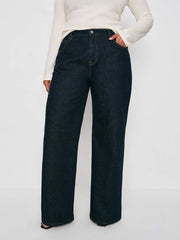 Reformation Cary Low Rise Slouchy Wide Leg Short Jeans - Ondine