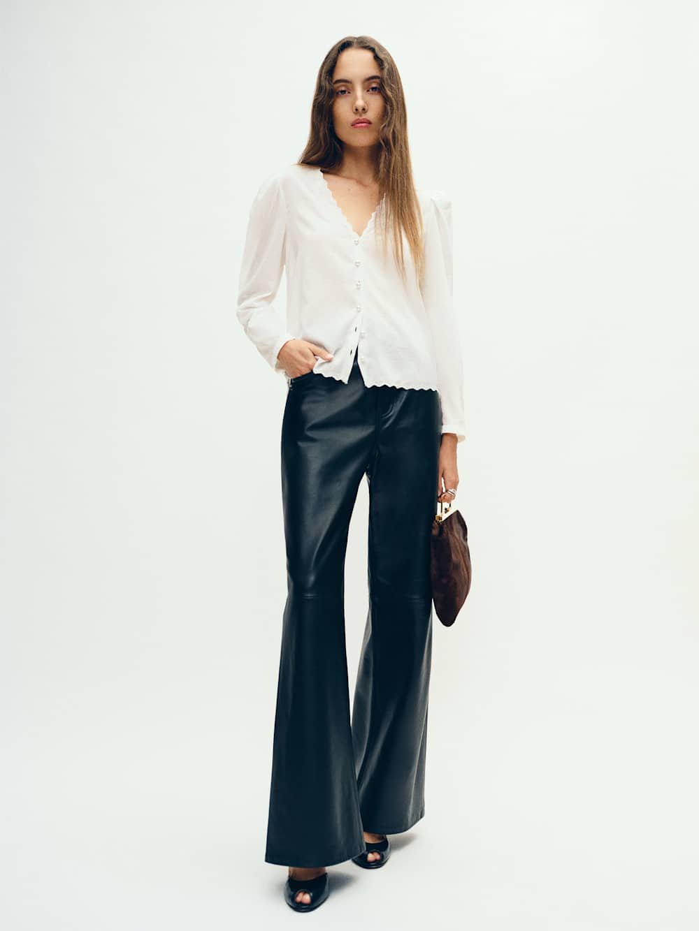 Reformation Hemsley Top - White