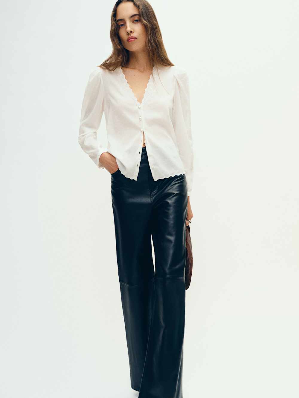 Reformation Hemsley Top - White