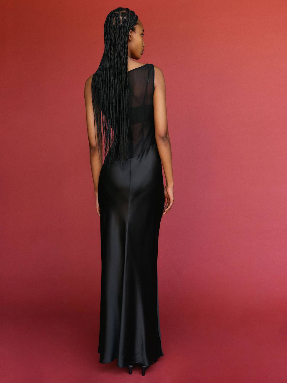 Reformation Zelie Silk Dress - Black
