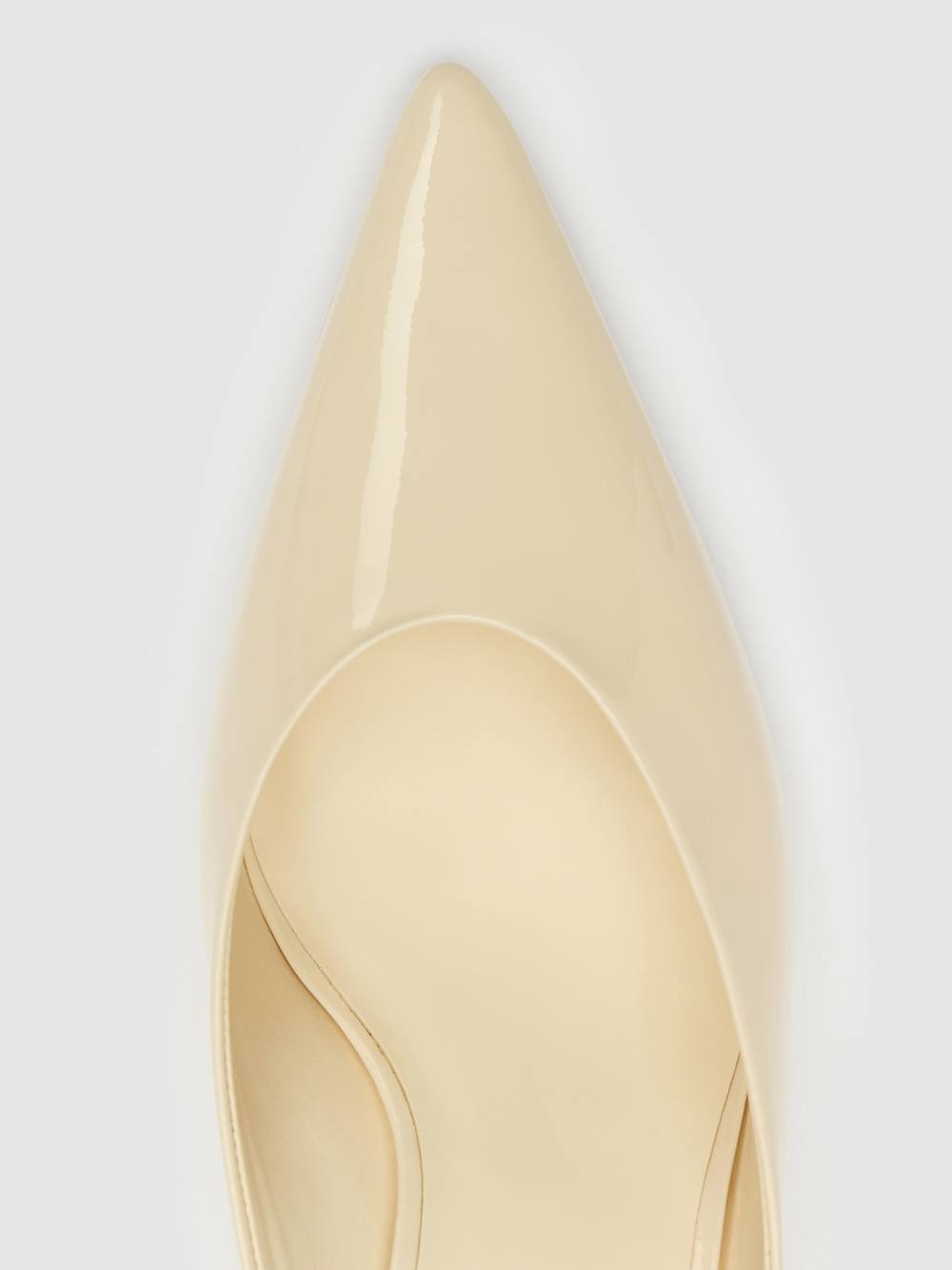 Reformation Marilyn Wedge Mule - Cream Puff Patent