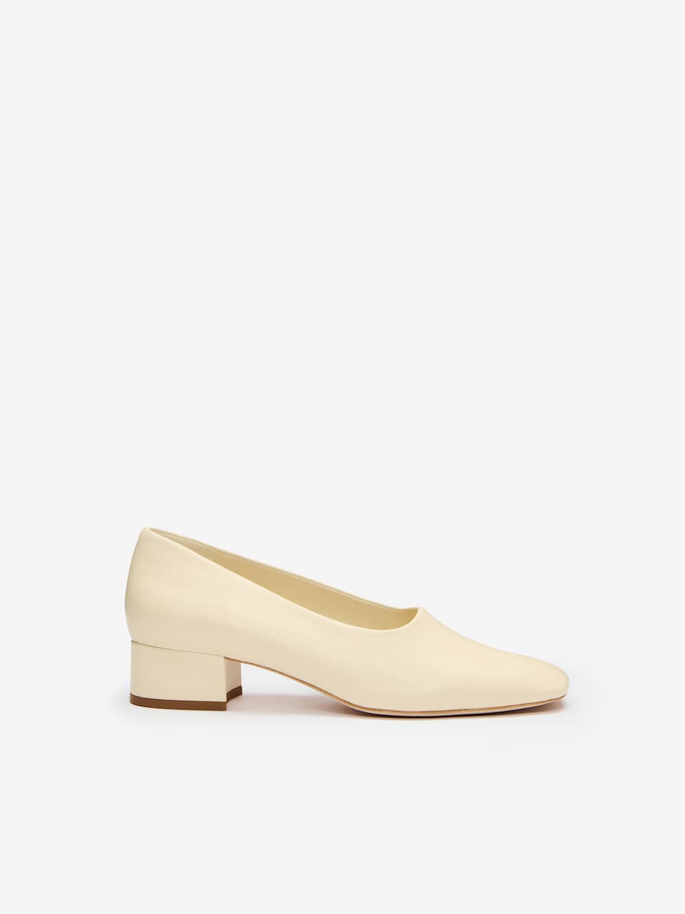 Reformation Inez Pump - Cream Puff Leather