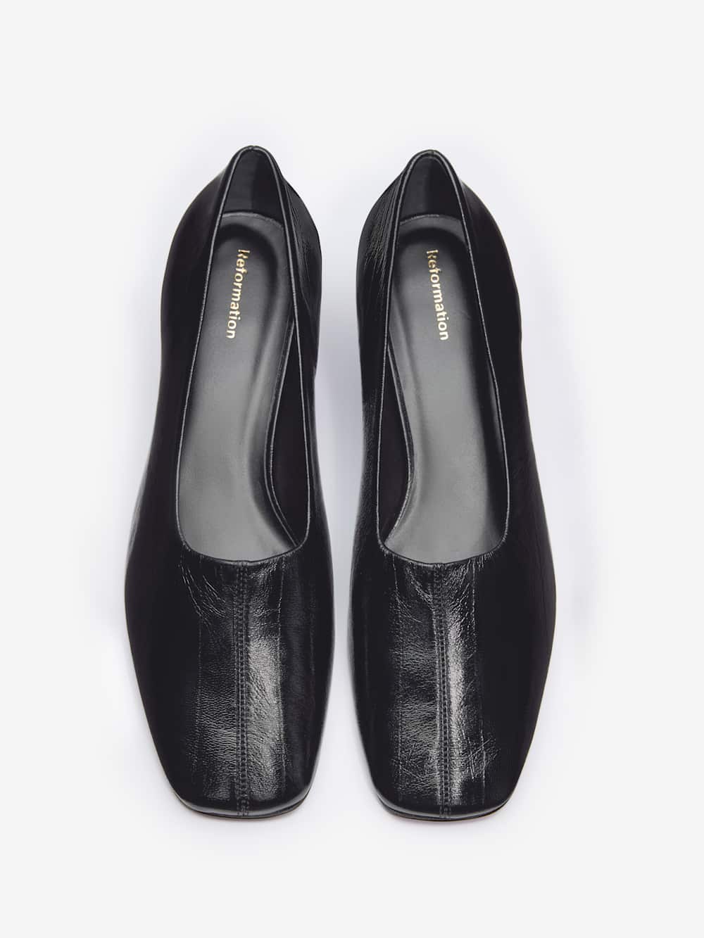 Reformation Inez Pump - Black Eel