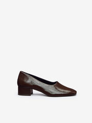 Reformation Inez Pump - Espresso Eel