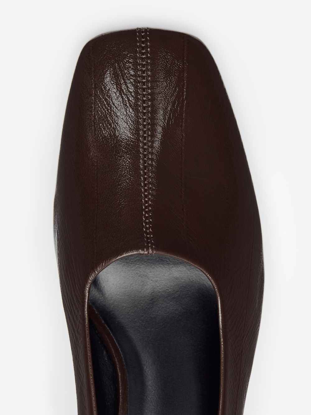 Reformation Inez Pump - Espresso Eel