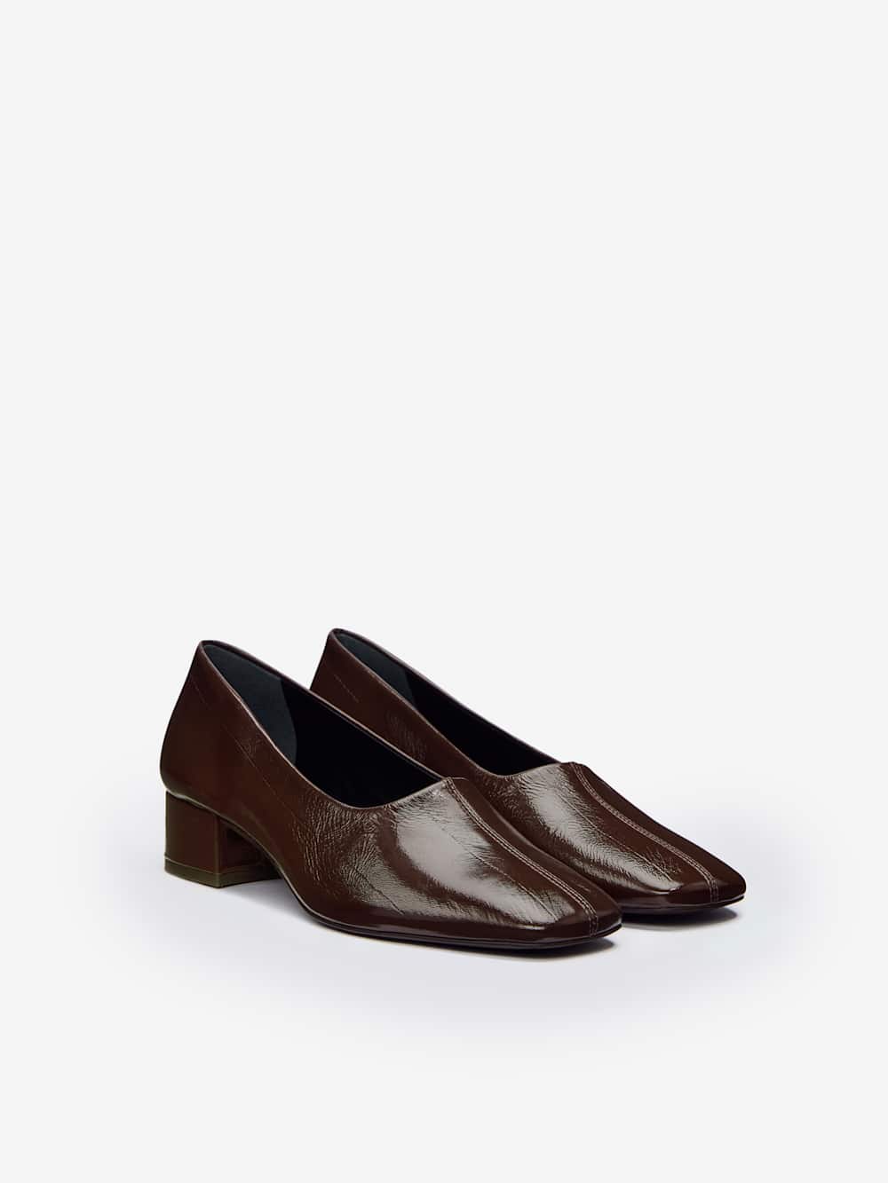 Reformation Inez Pump - Espresso Eel
