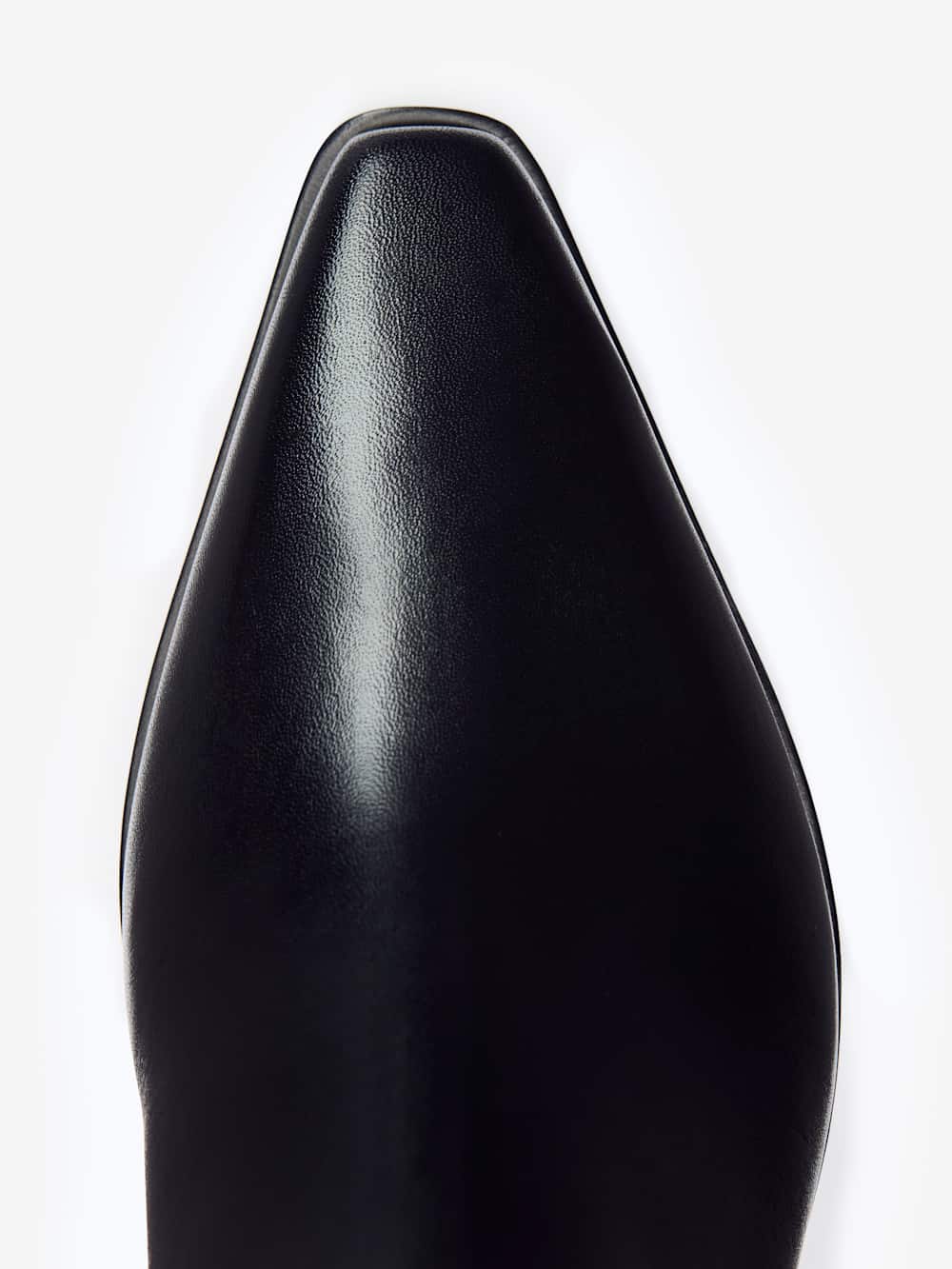 Reformation Dominique Ankle Boot - Black Leather