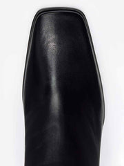Reformation Claudette Ankle Boot - Black Leather