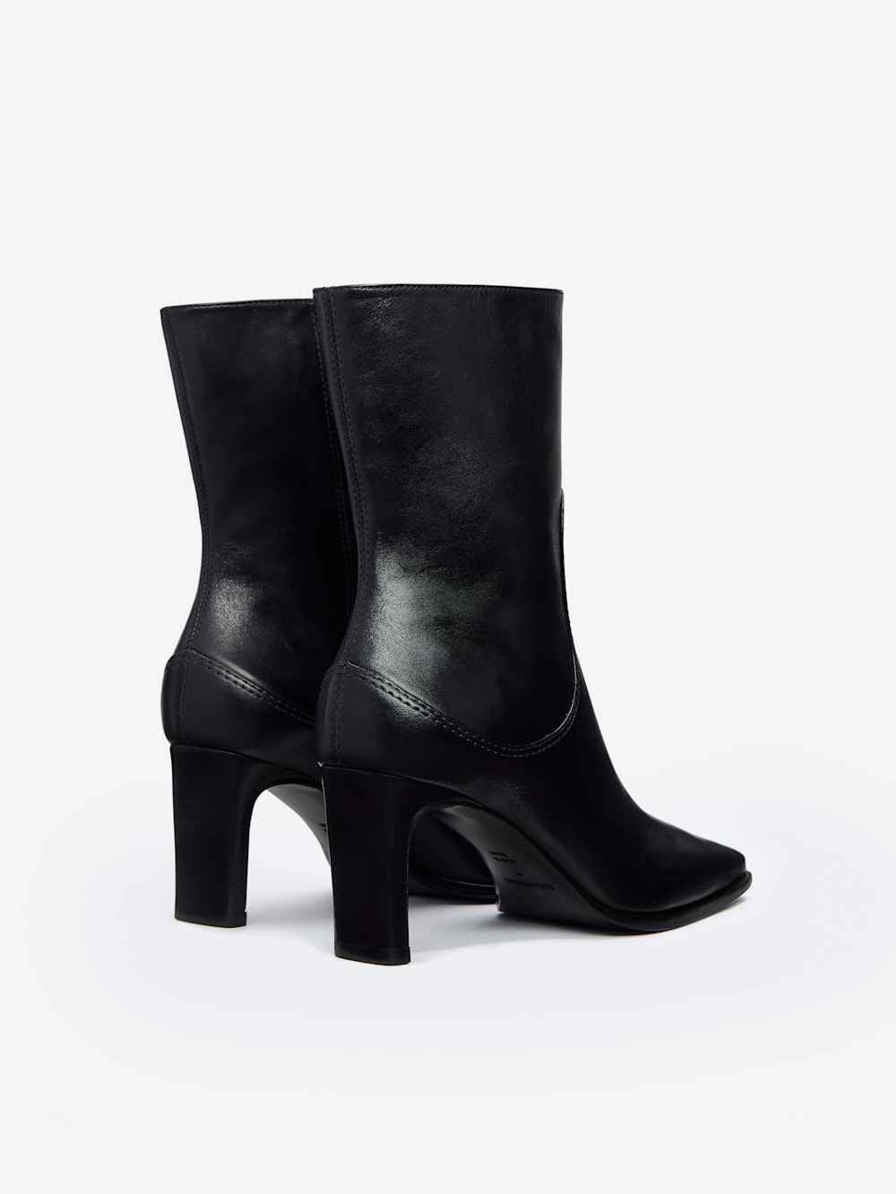 Reformation Claudette Ankle Boot - Black Leather