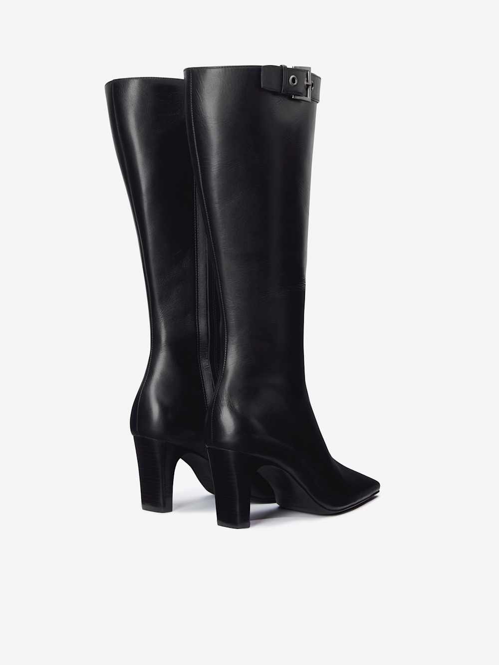 Reformation Tatyana Knee Boot - Black Leather