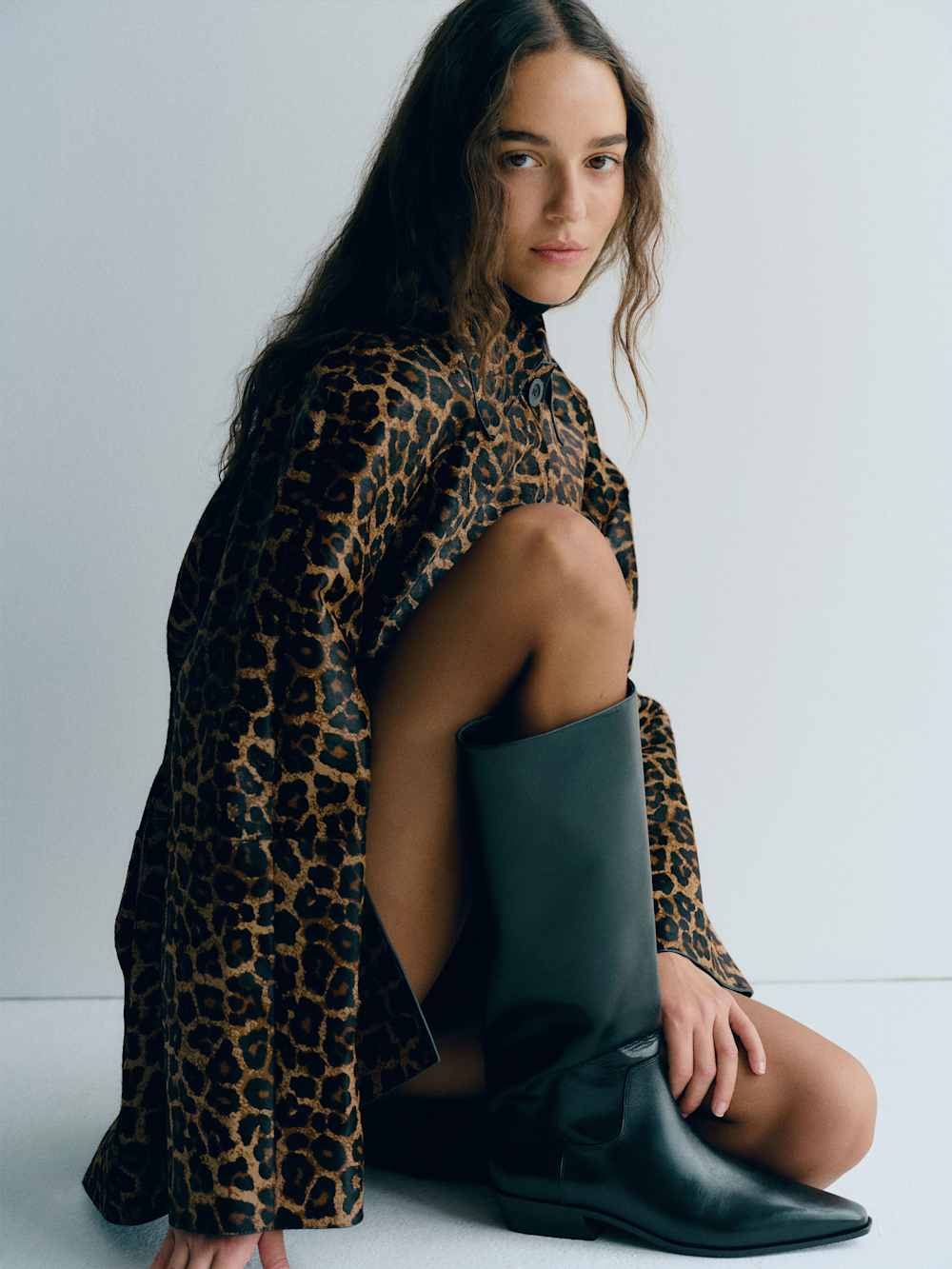 Reformation Dominique Knee Boot - Black Leather