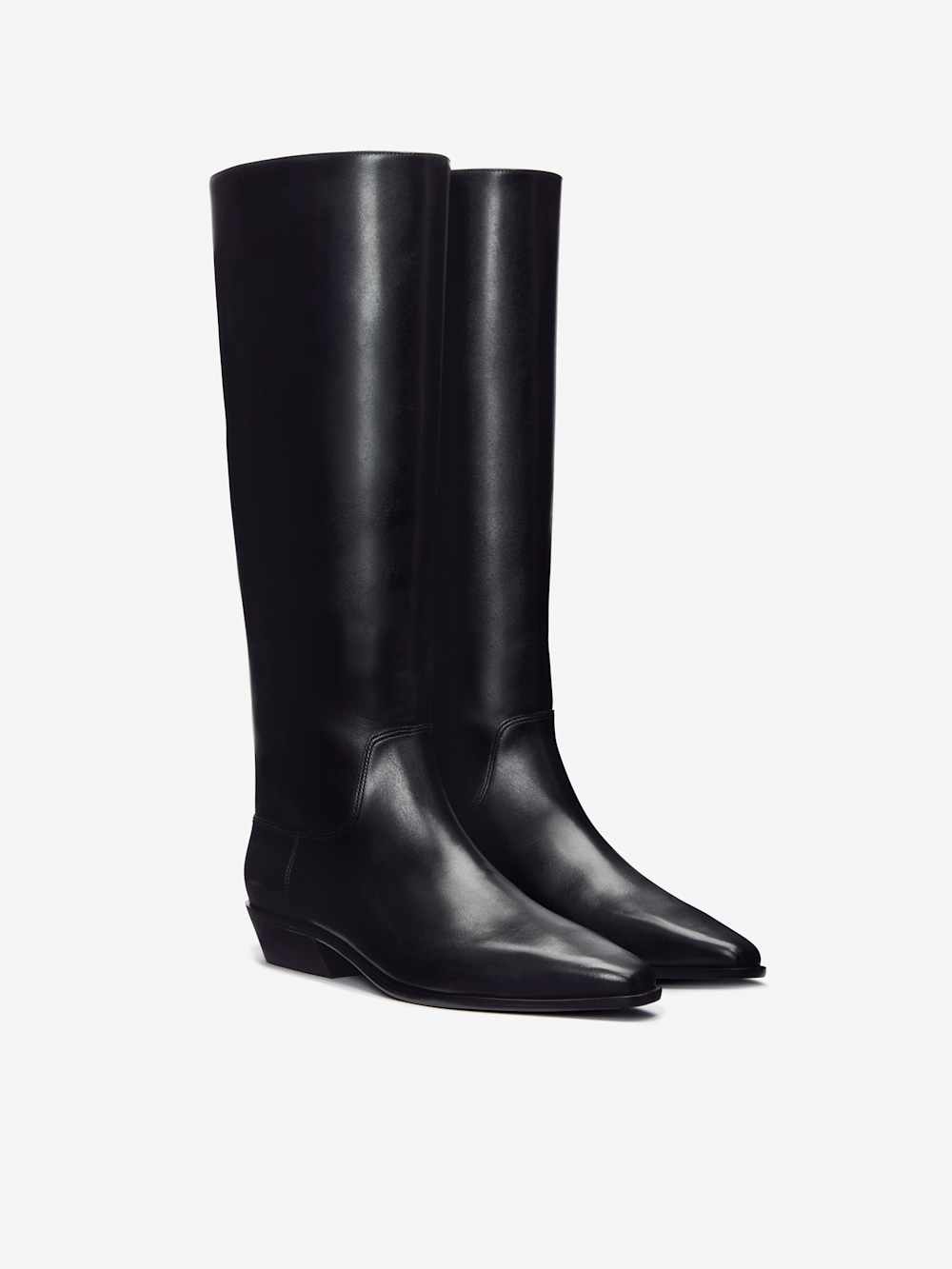 Reformation Dominique Knee Boot - Black Leather