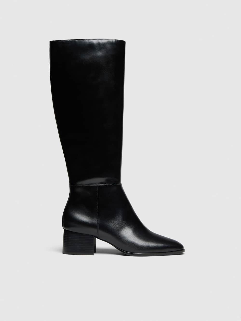 Reformation Gilly Knee Boot - Black Leather
