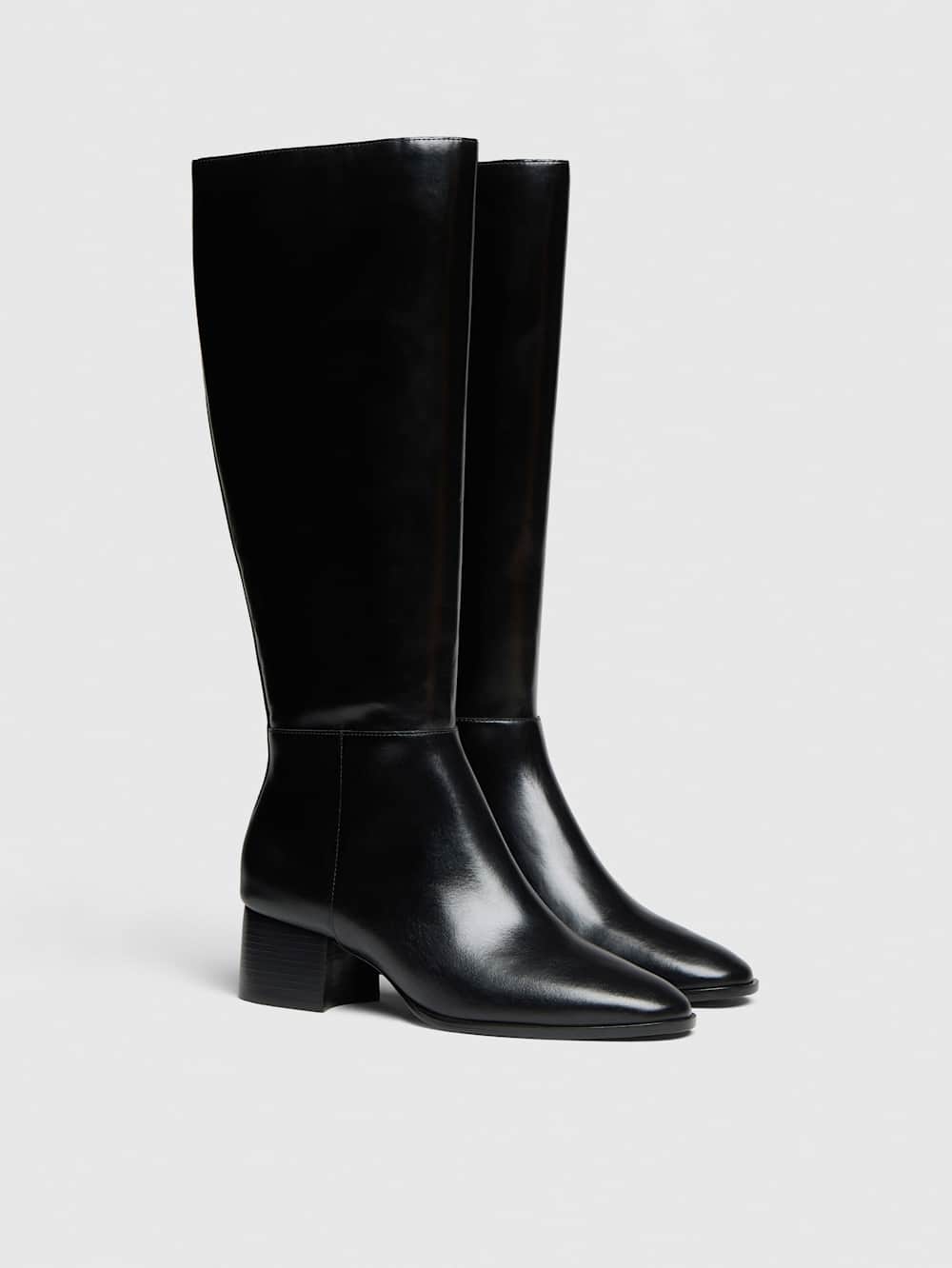 Reformation Gilly Knee Boot - Black Leather