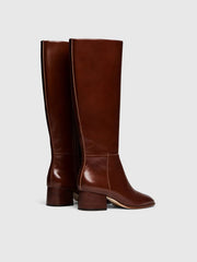 Reformation Gilly Knee Boot - Syrup Leather
