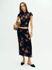 Reformation Dahlia Shoulder Bag - Taupe Leather