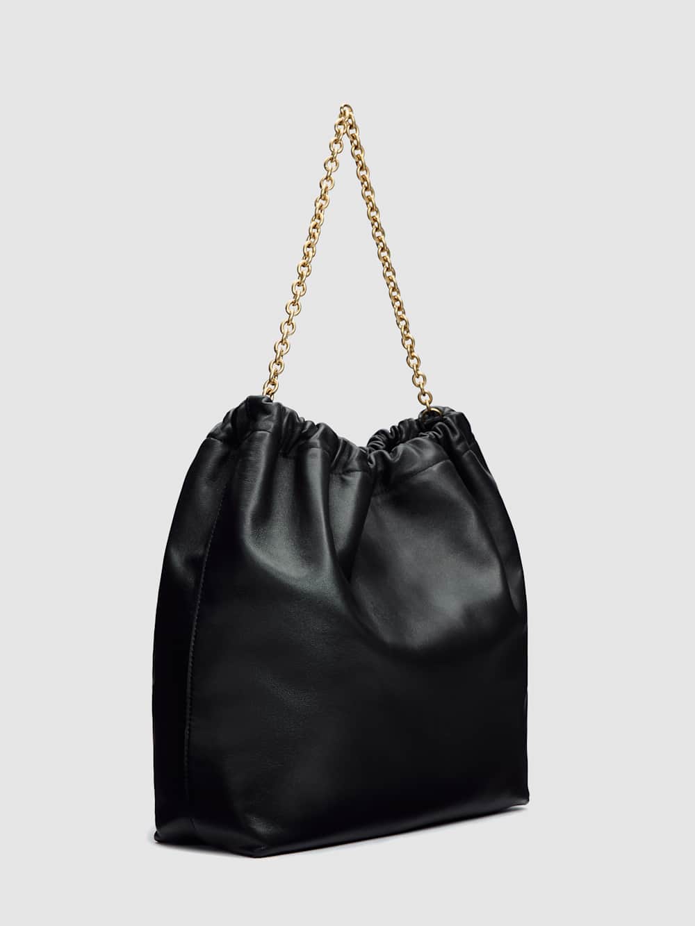 Reformation Dahlia Tote Bag - Black Leather