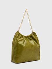 Reformation Dahlia Tote Bag - Apple Green Leather