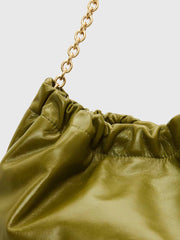 Reformation Dahlia Tote Bag - Apple Green Leather
