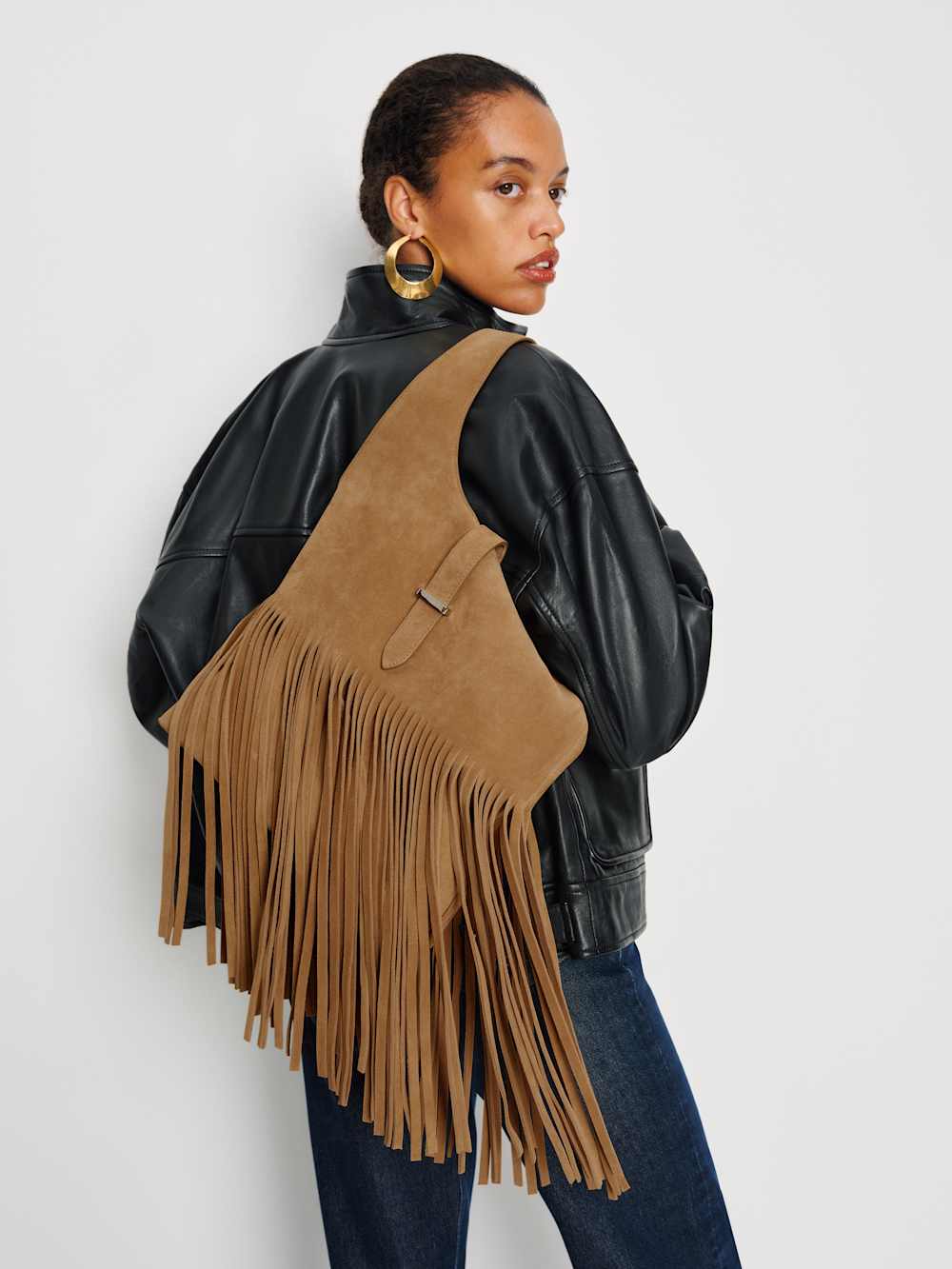 Reformation Ivy Tote Bag - Bracco Suede