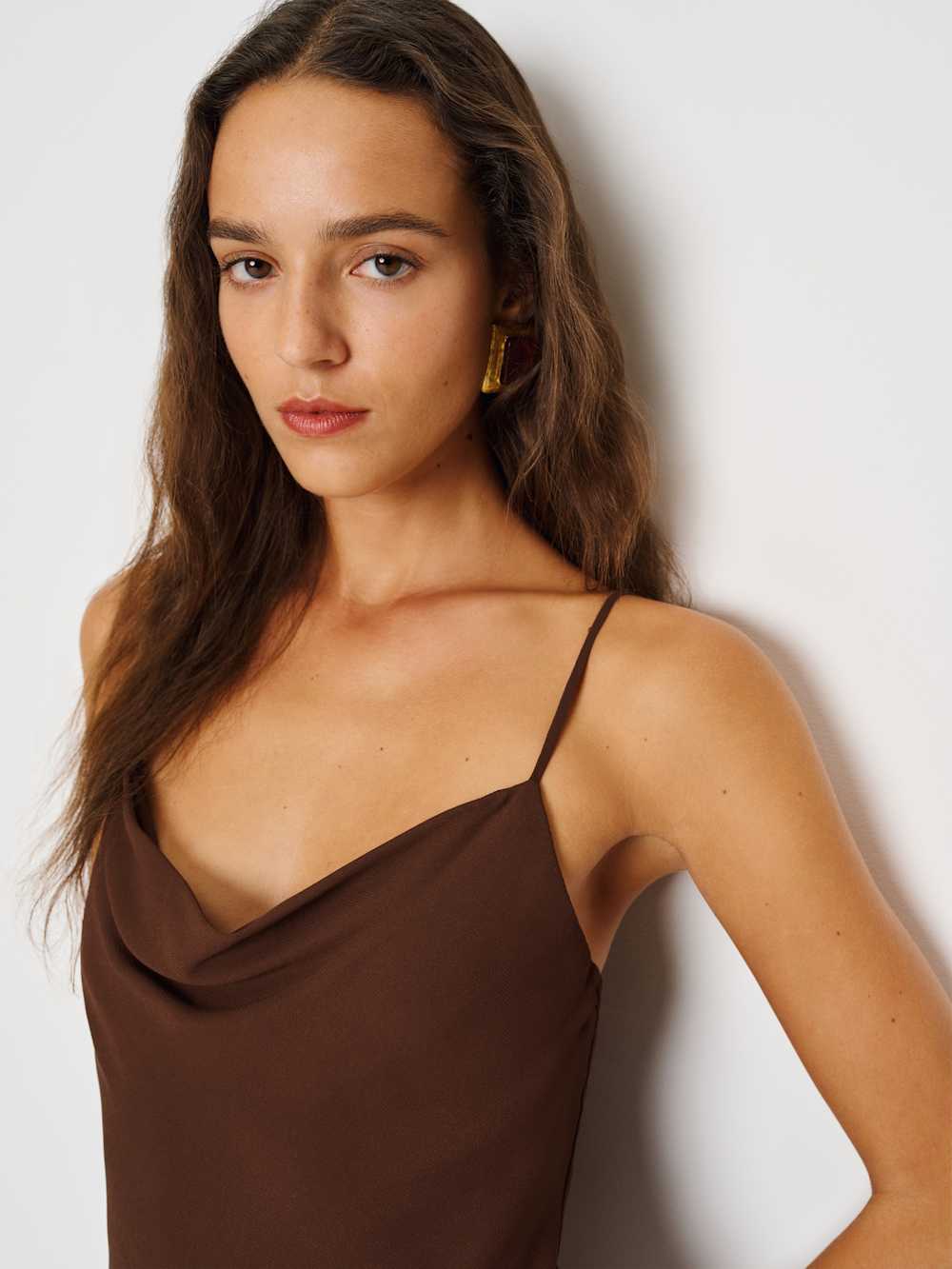 Reformation Drina Dress - Cafe