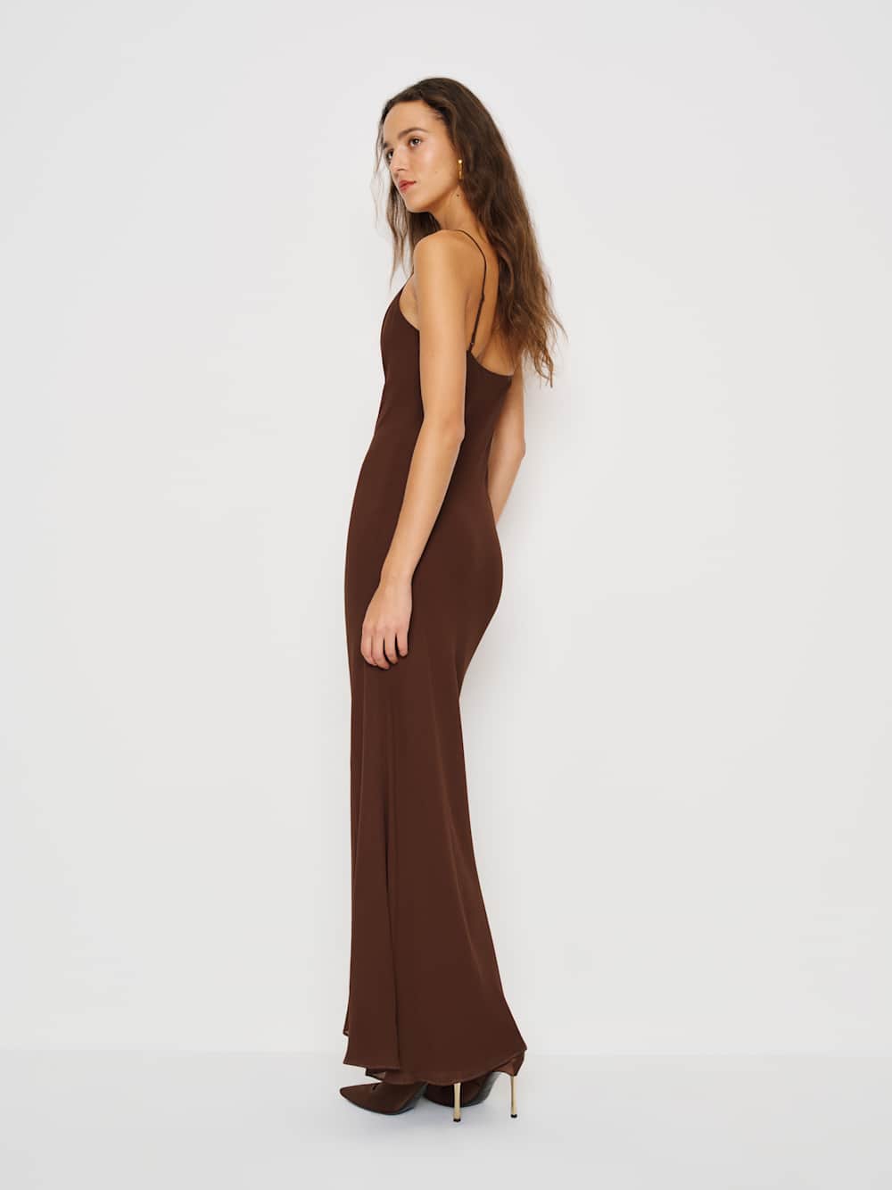 Reformation Drina Dress - Cafe