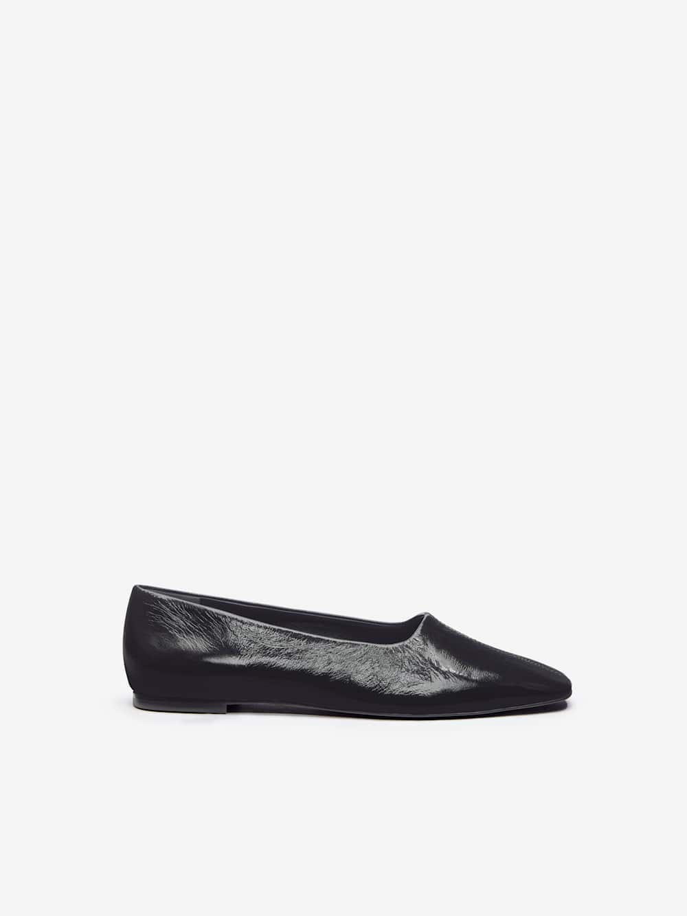 Reformation Inez Ballet Flat - Black Eel