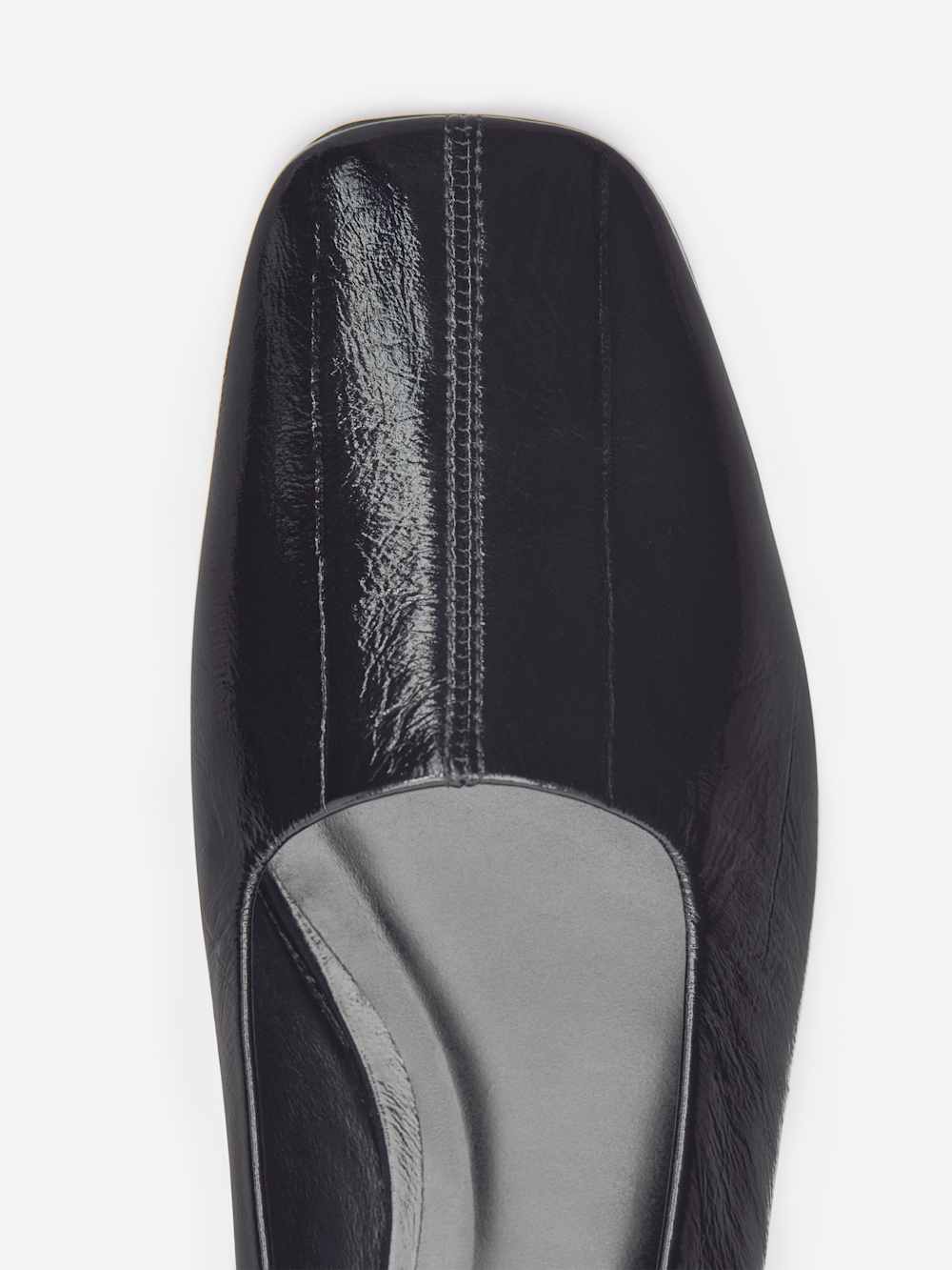 Reformation Inez Ballet Flat - Black Eel