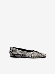 Reformation Inez Ballet Flat - Roccia Snake