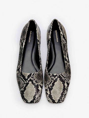 Reformation Inez Ballet Flat - Roccia Snake