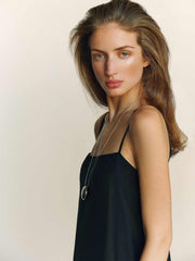 Reformation Glenna Silk Dress - Black