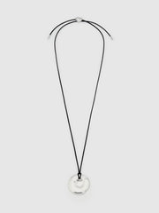 Reformation Estelle Necklace - Silver Black