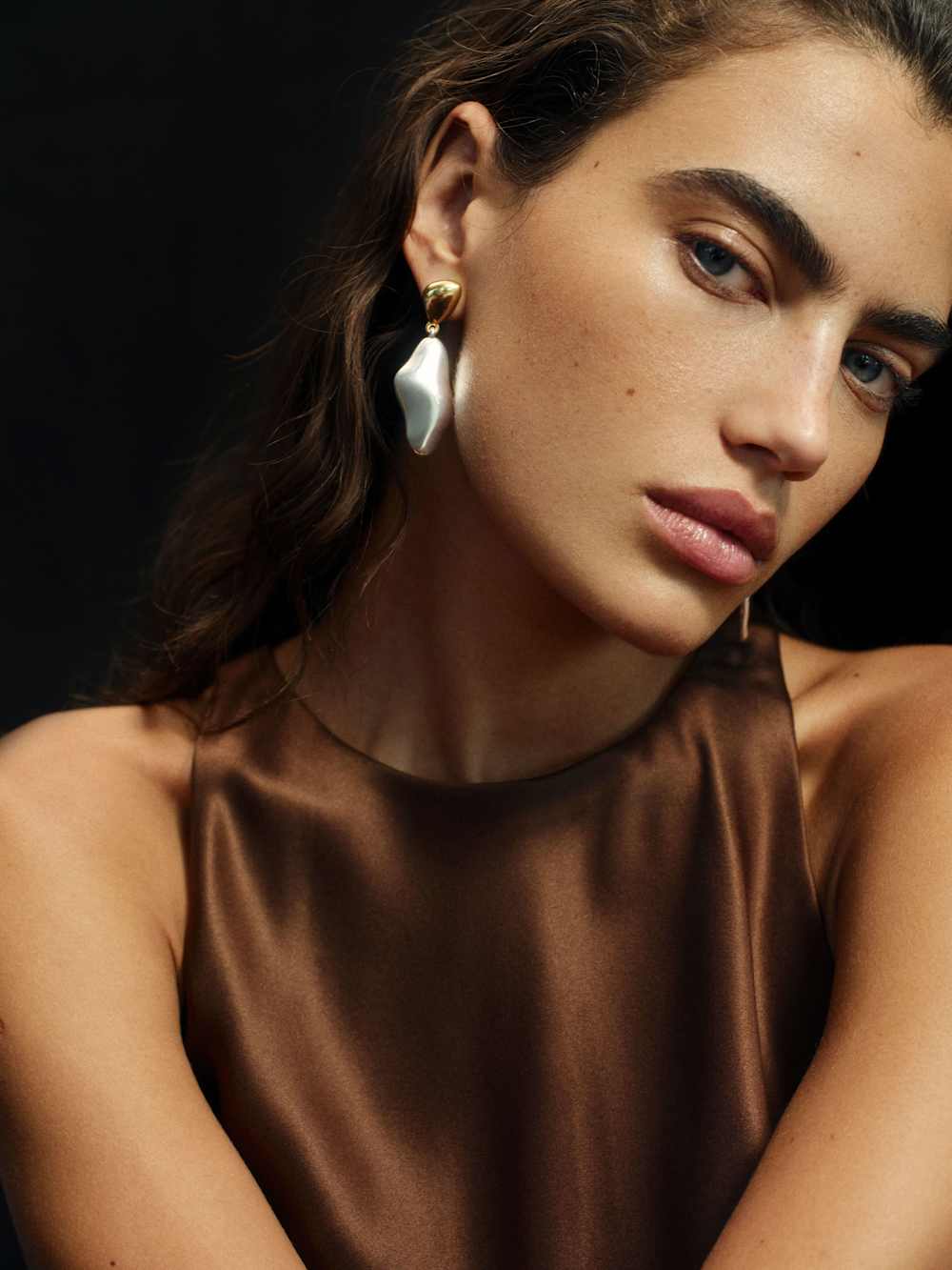 Reformation Carmel Drop Earrings - Gold Silver