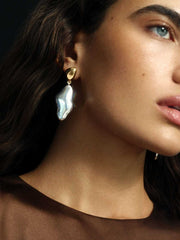 Reformation Carmel Drop Earrings - Gold Silver